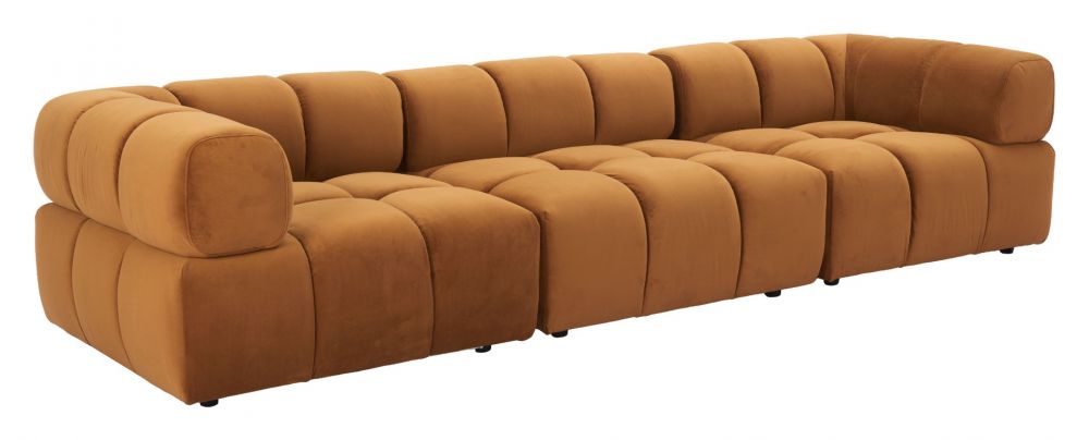 brown fabric sofa set