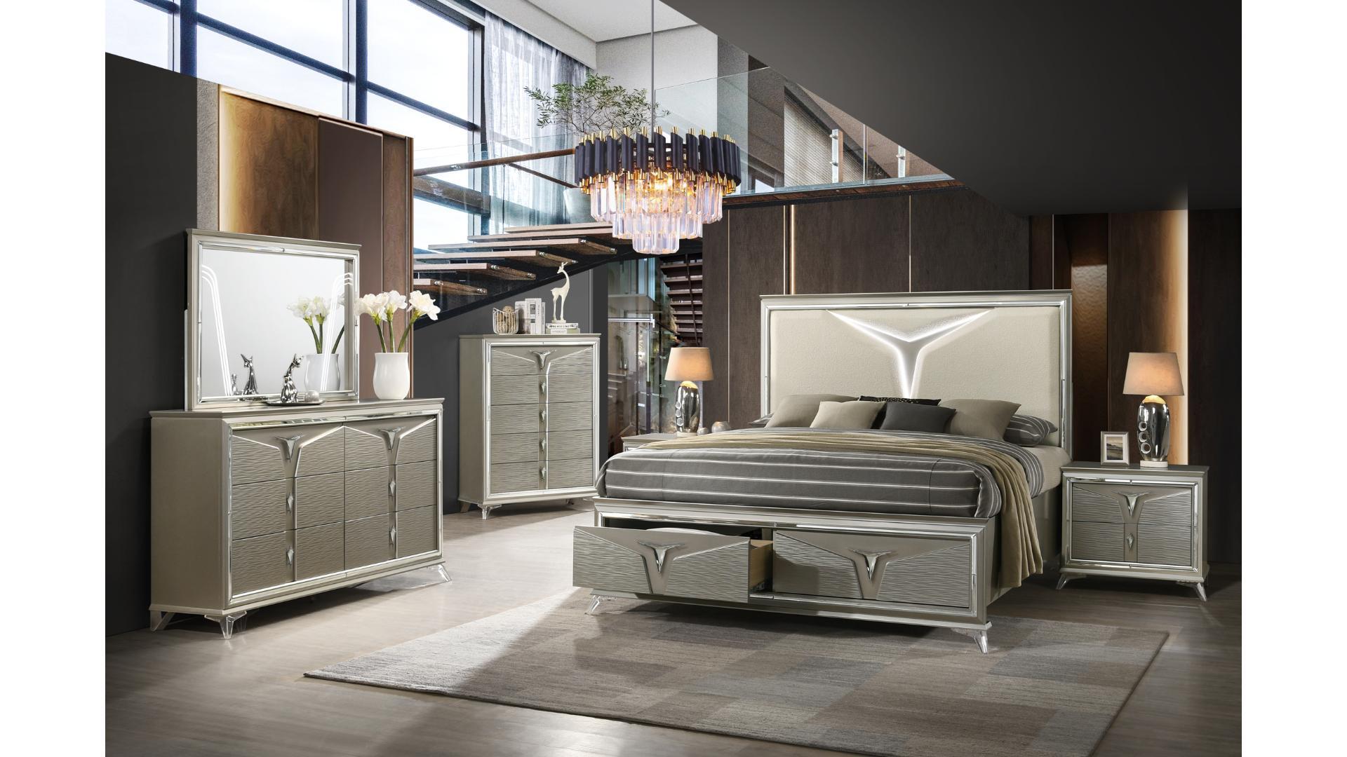 beige wooden bedroom set