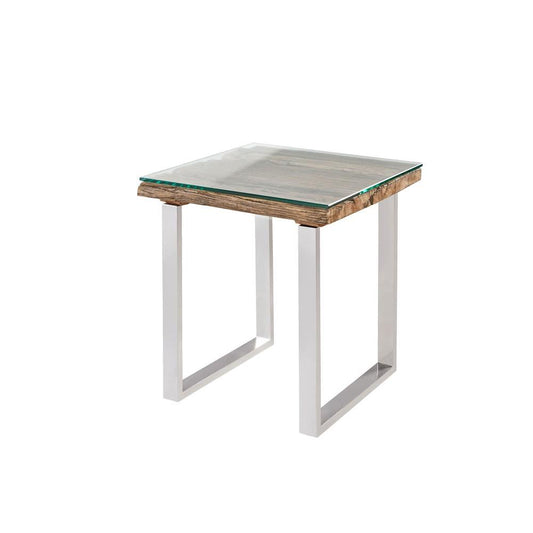 silver side table