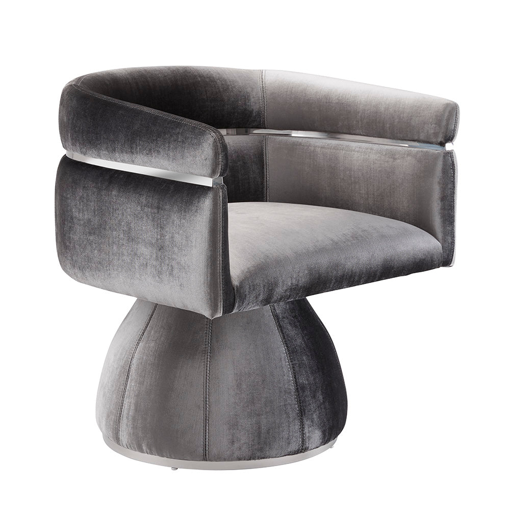 charcoal accent chair