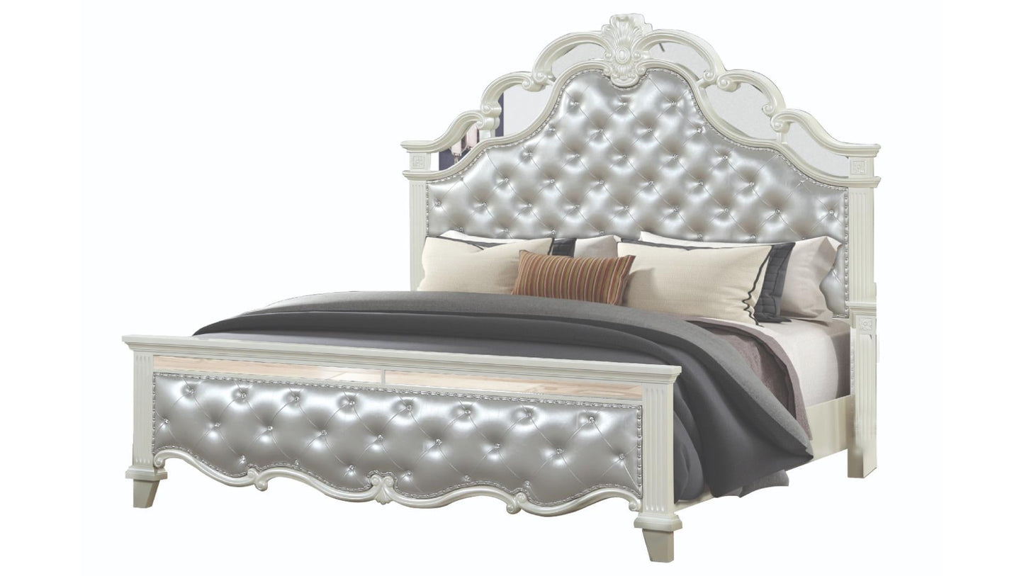 white single bed