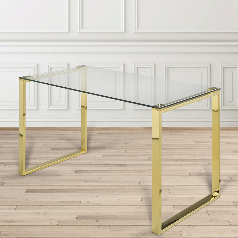 glass desk