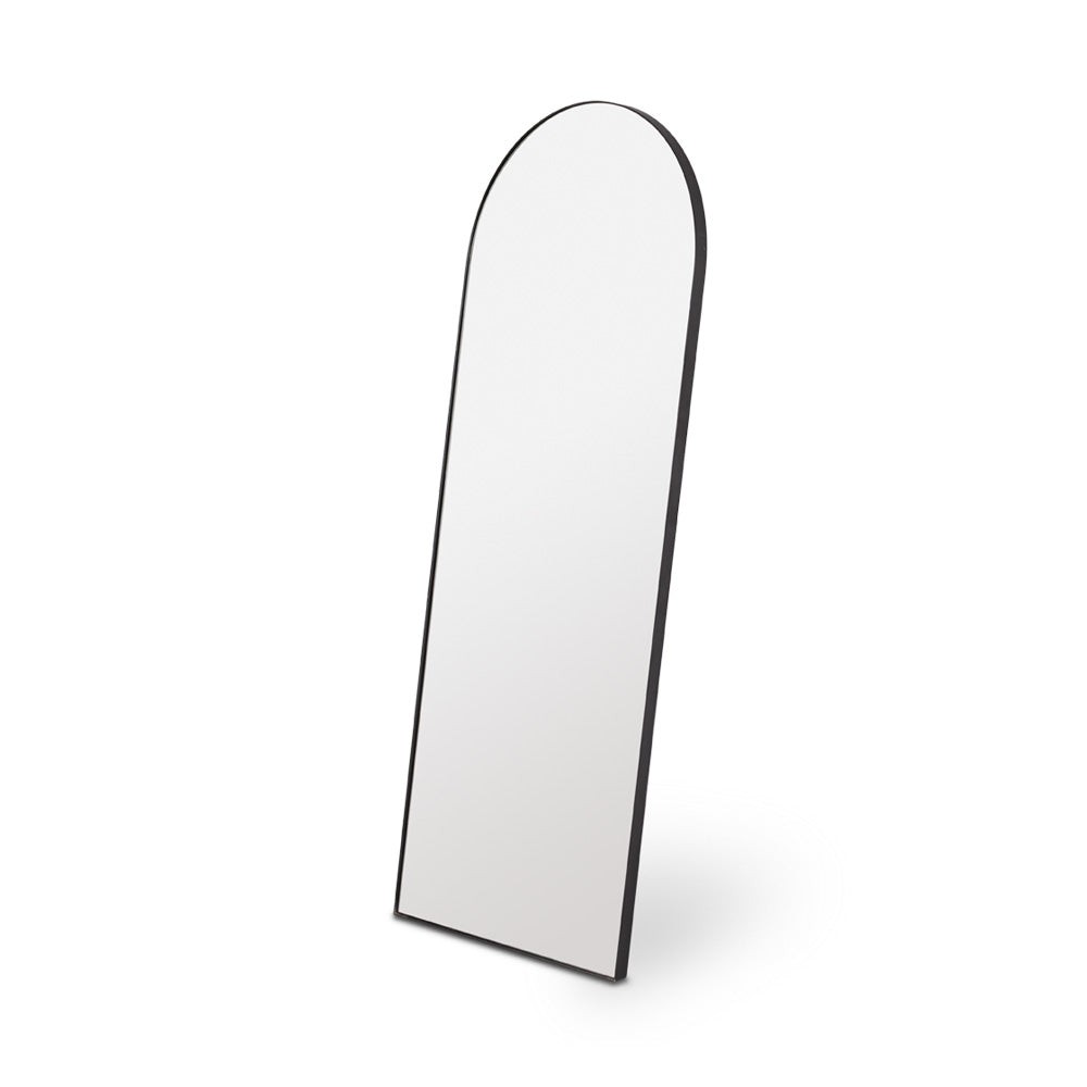 black frame floor mirror