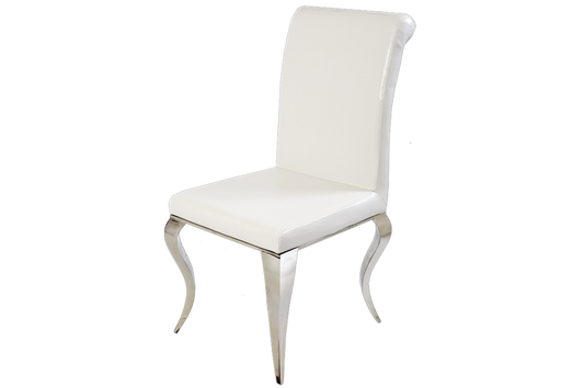 white dining chair