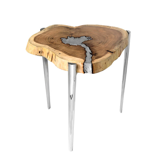 wooden side table