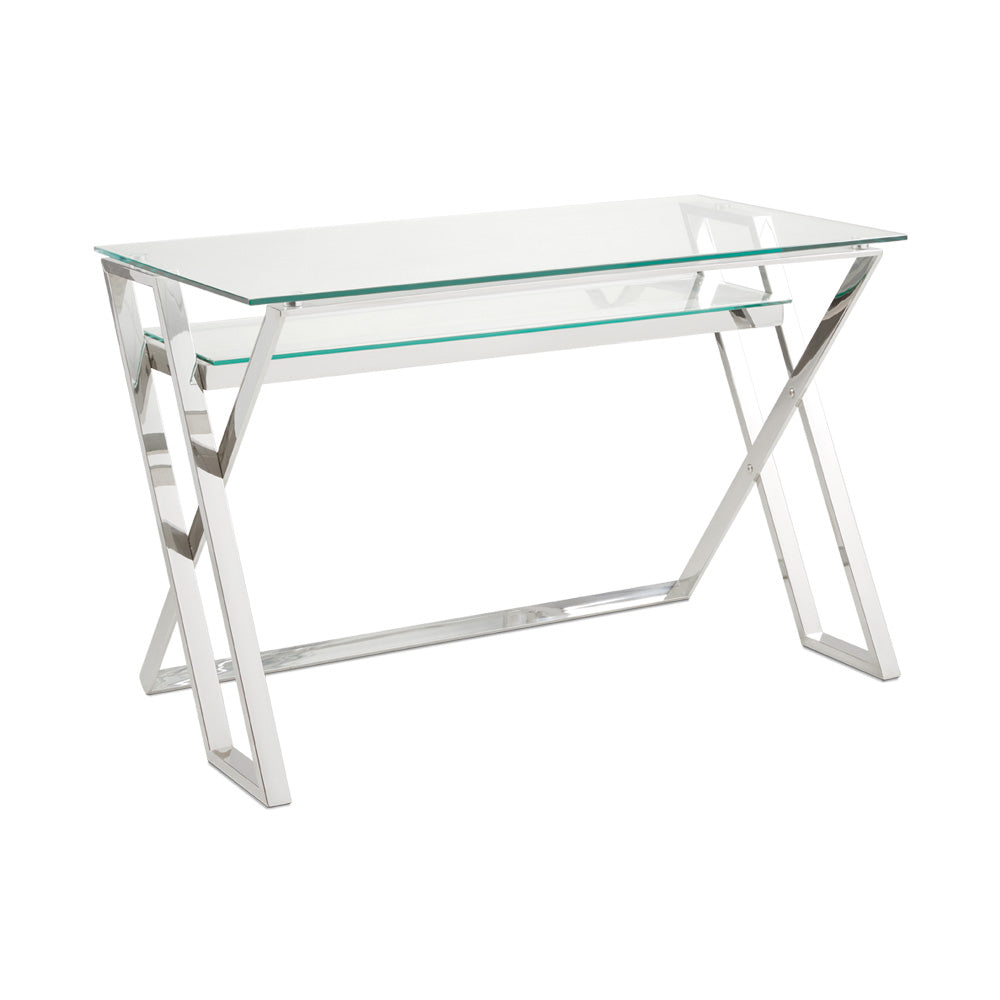 glass desk