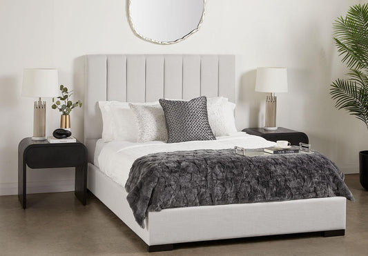 Grey single bed