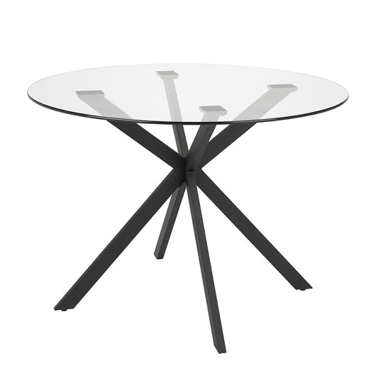 black dining table