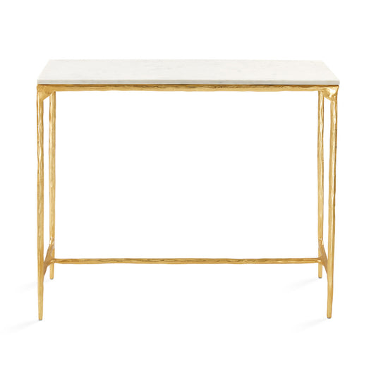 gold marble console table