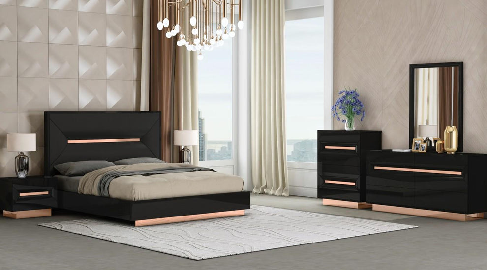 black bedroom set