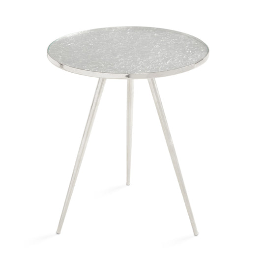 silver side table