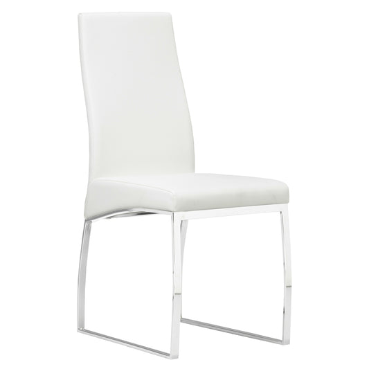 white dining chair