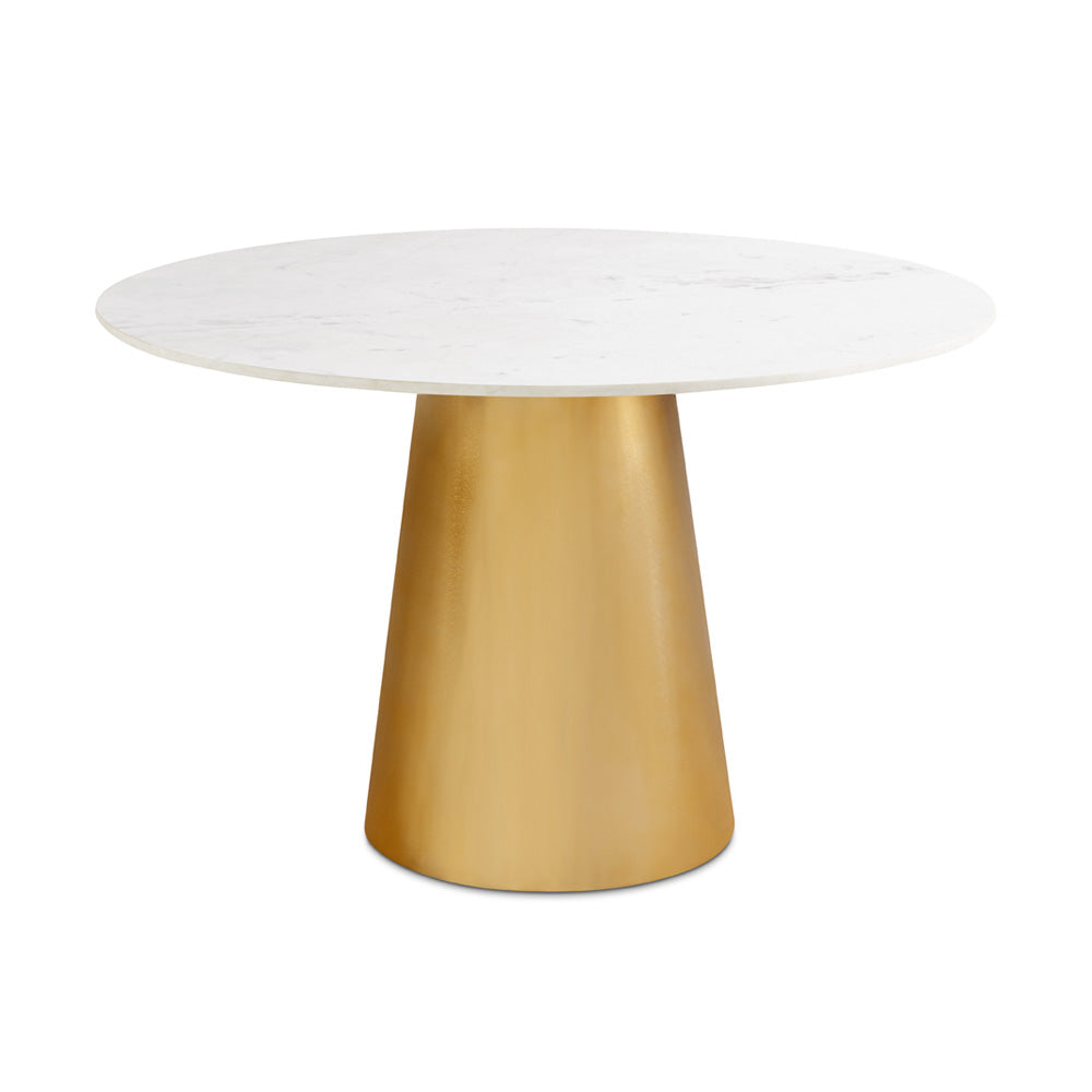 white dining table