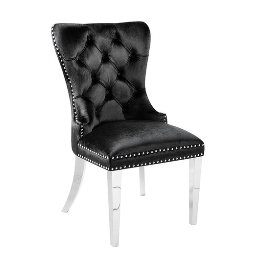 black dining chair