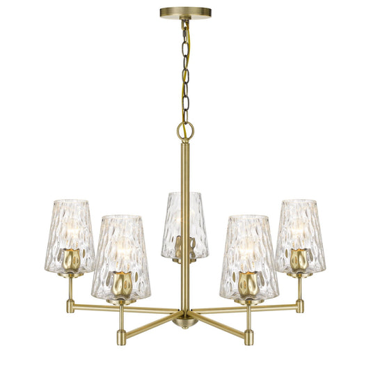 brass chandelier