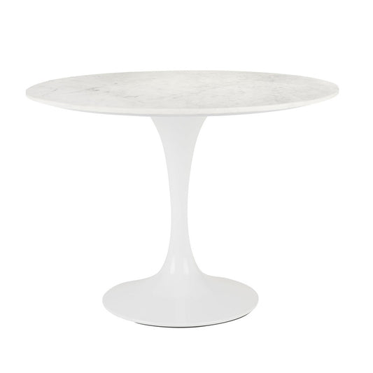 white dining table