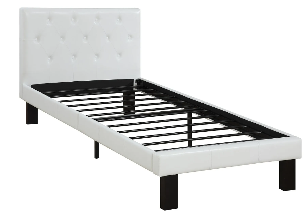 white single bed