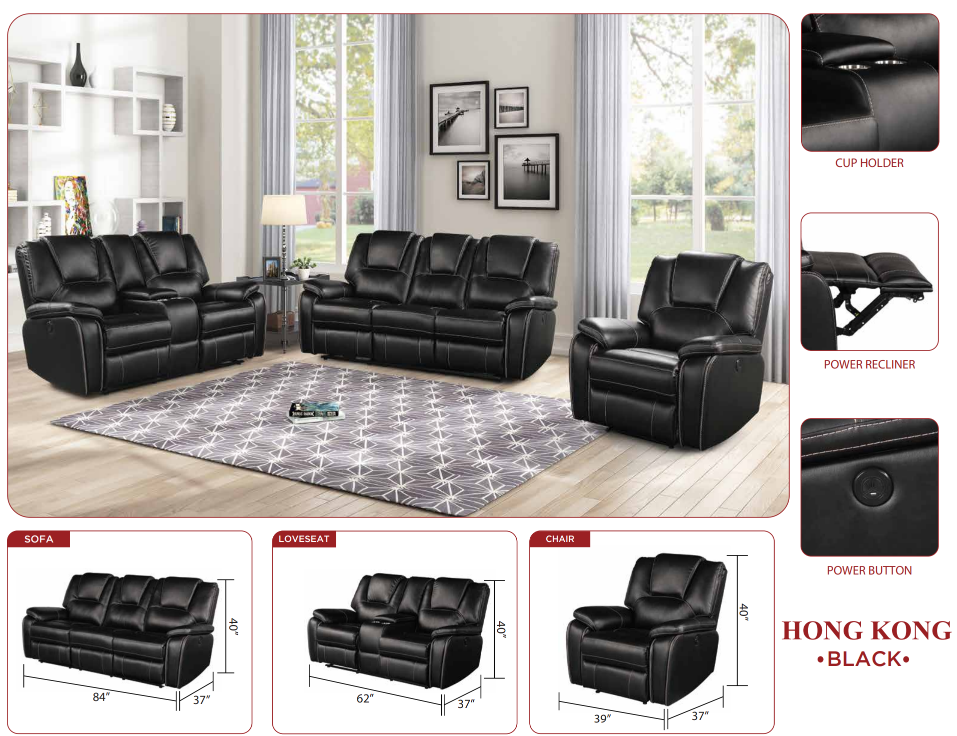 luxury recliner sofa set