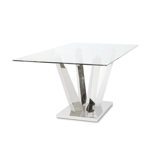 silver dining table