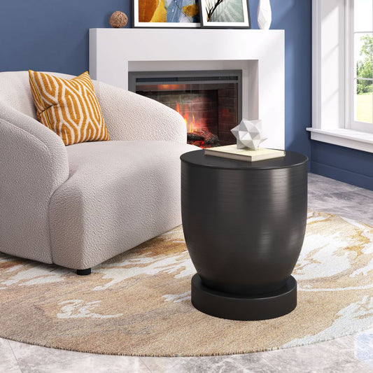 black side table