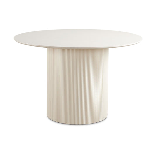 white dining table