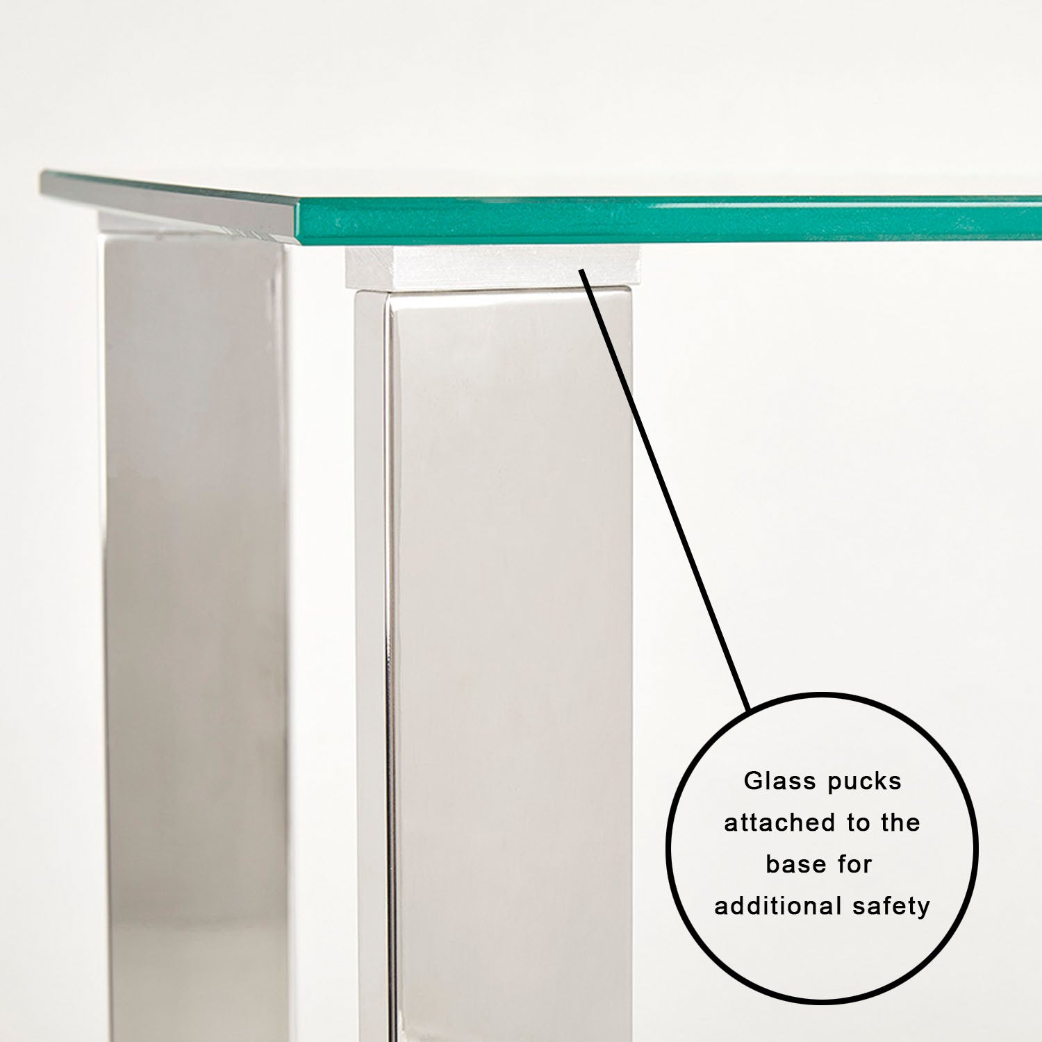 glass console table