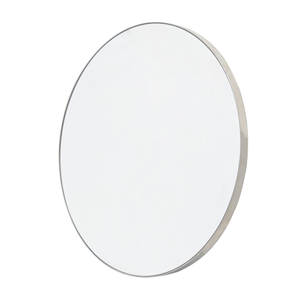 silver wall mirror