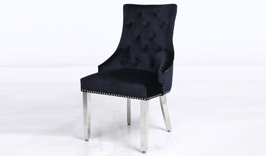 black dining chairs