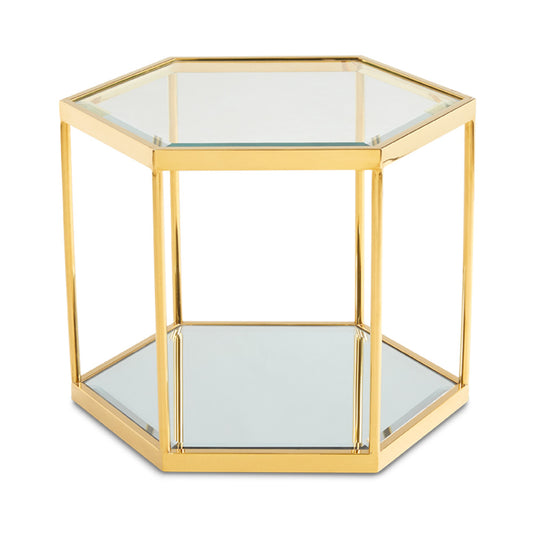 glass side table