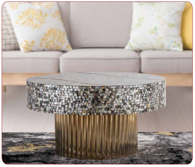 gold glass coffee table