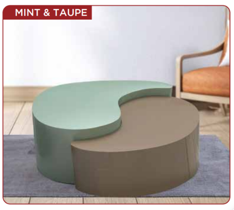 Mint& Taupe coffee table