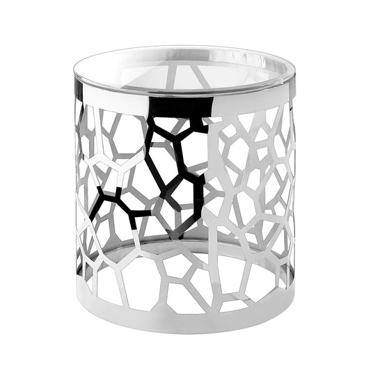 glass side table