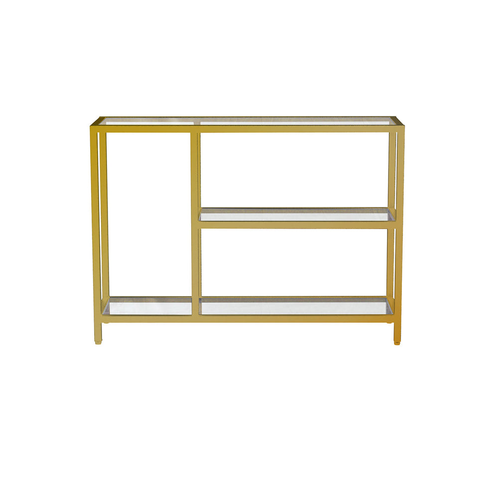 gold console table