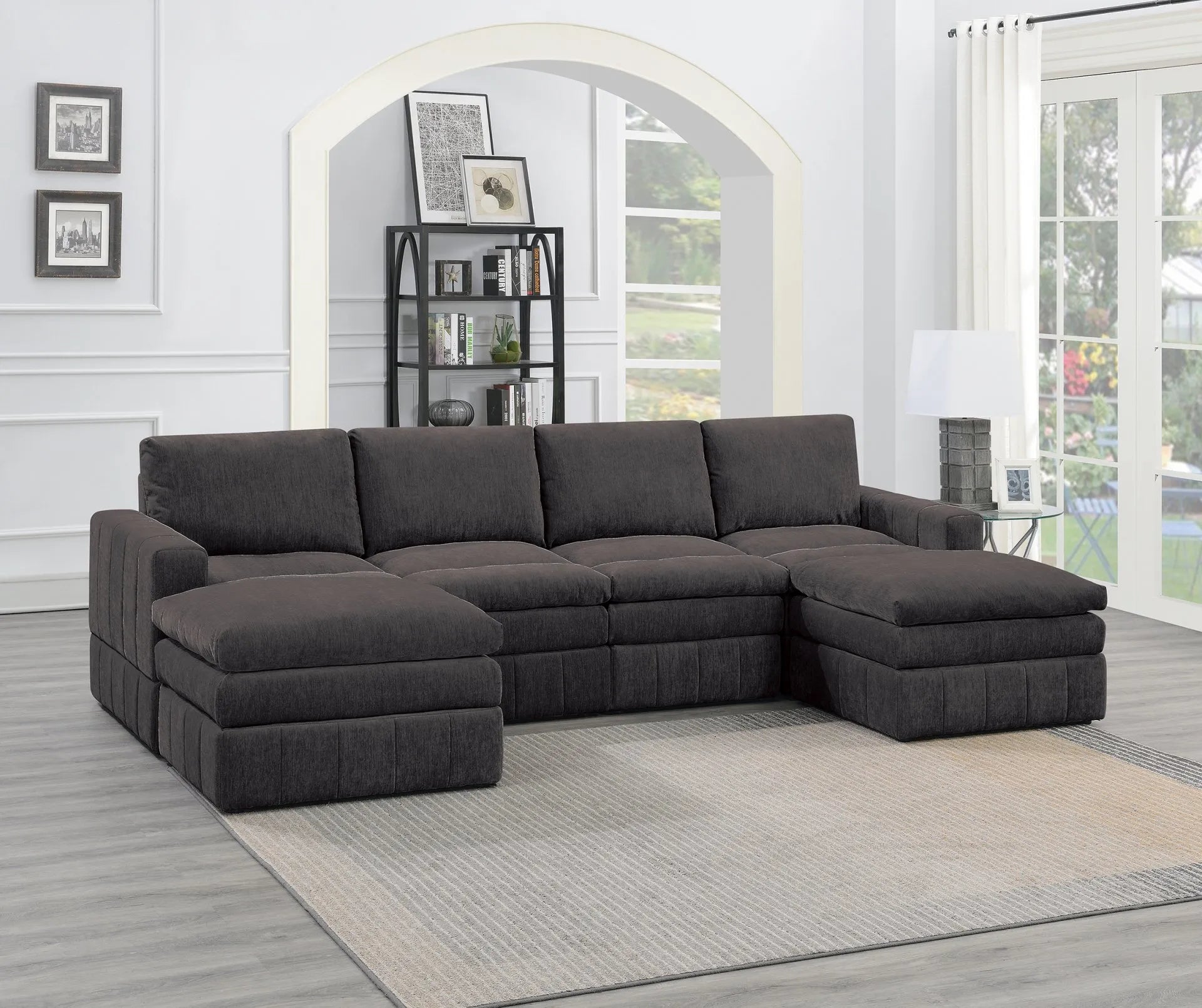 mink fabric sofa sectional