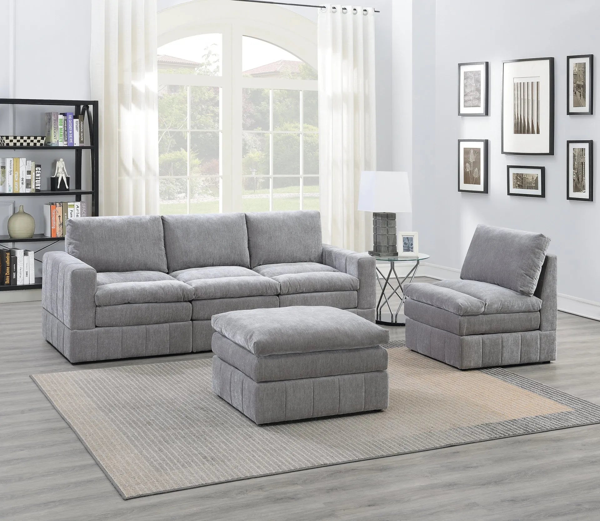 grey sofa set