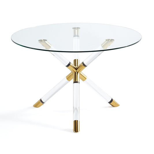 gold dining table