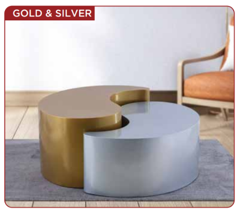 Gold& Silver coffee table