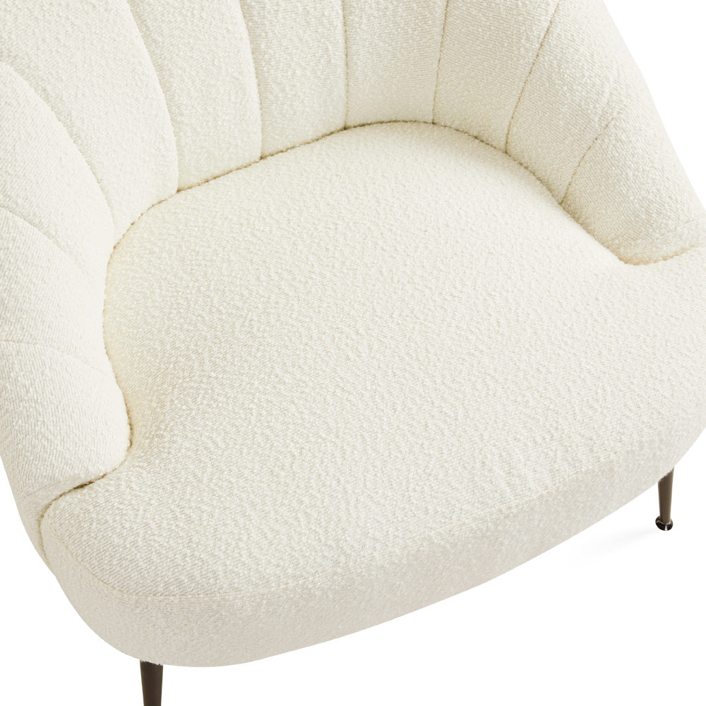 boucle accent chair