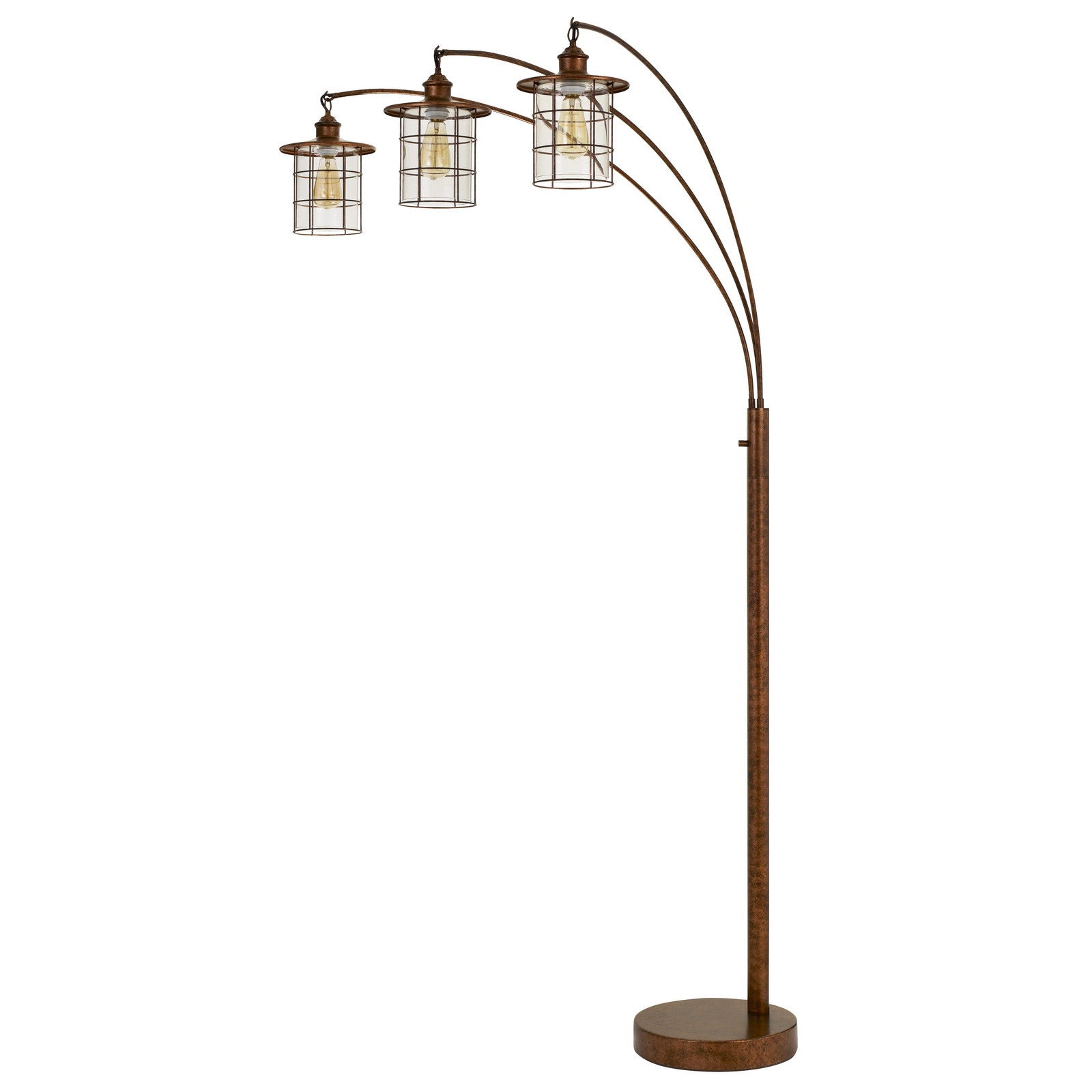 |rust floor lamp