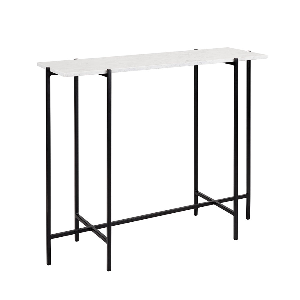 black marble console table