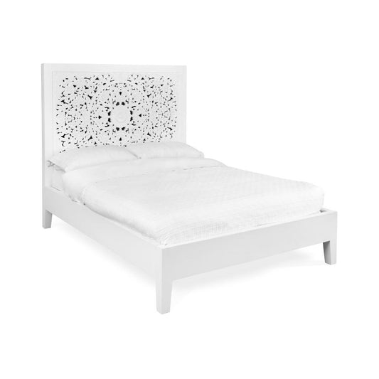 white single bed