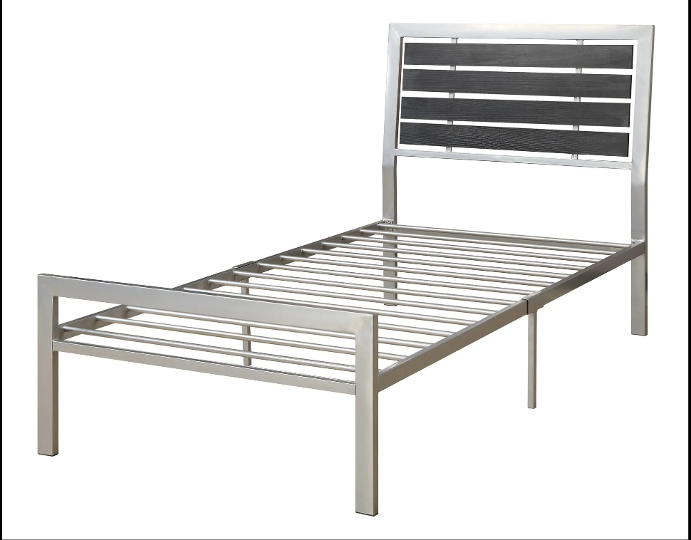 silver single bed