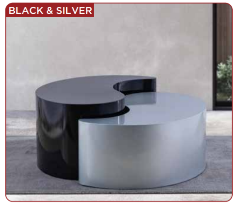 black& Silver coffee table