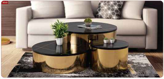 gold coffee table