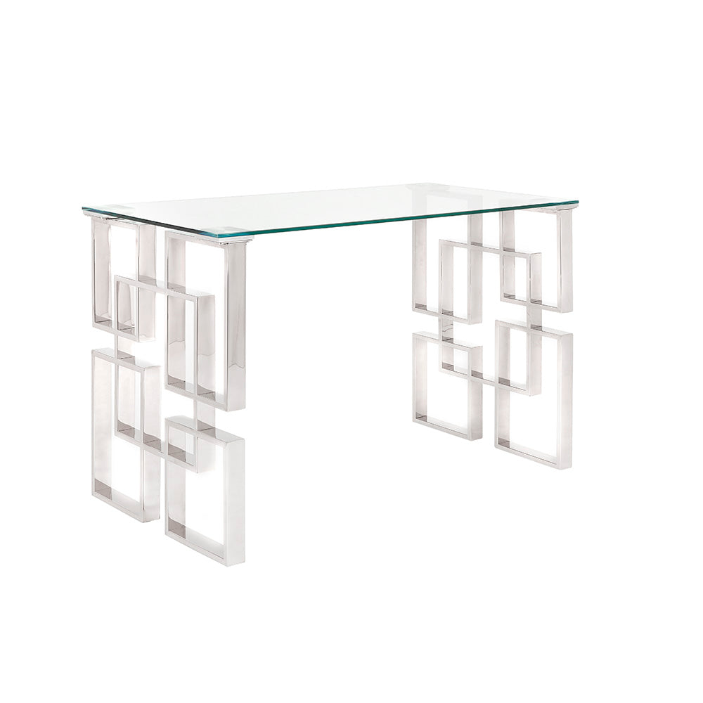 glass desk