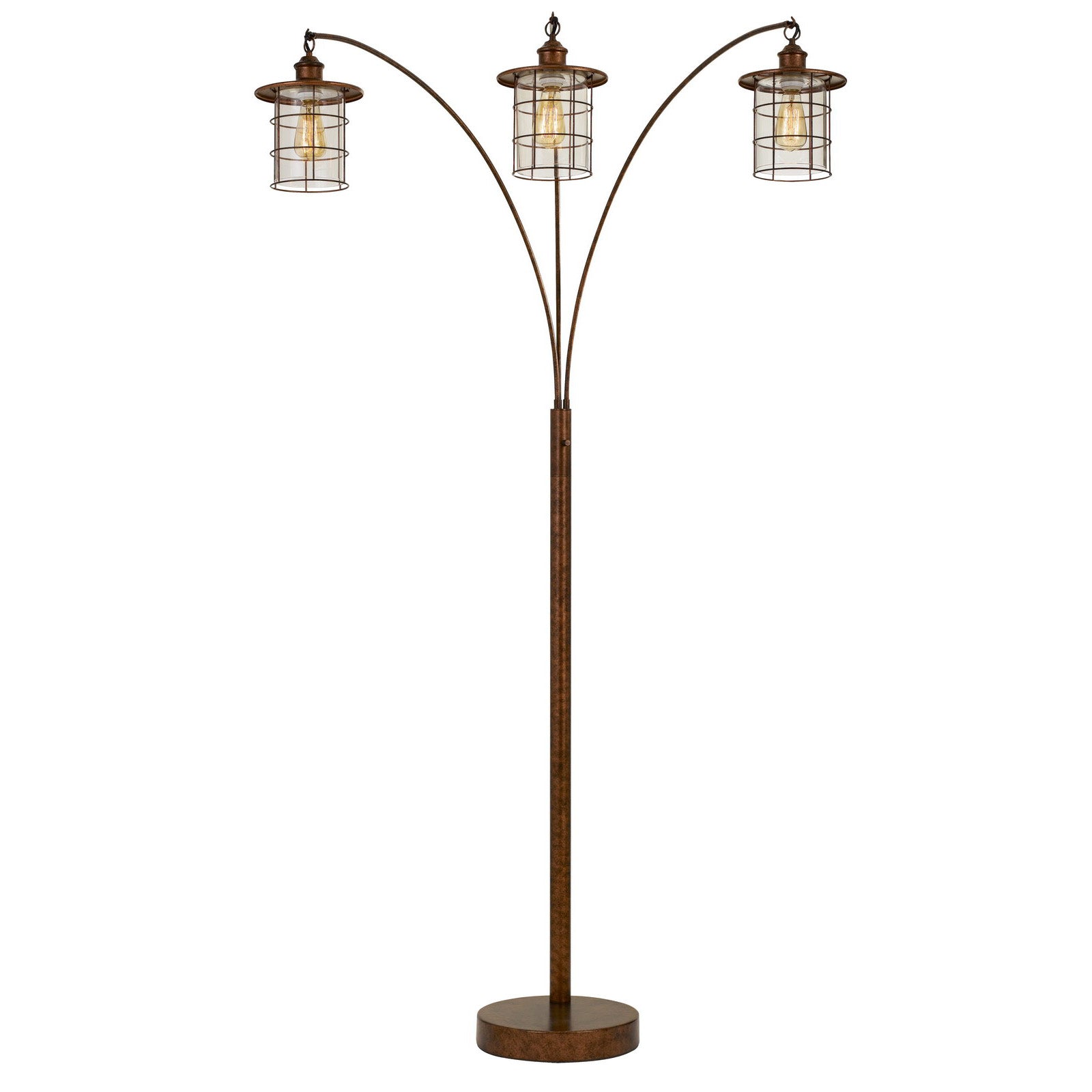 |rust floor lamp