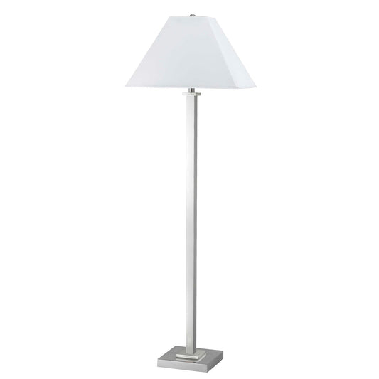silver floor lamp