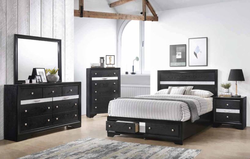 black bedroom set