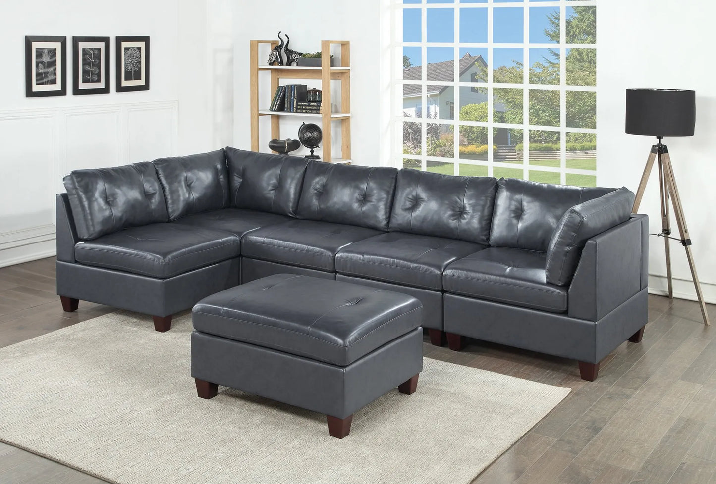 grey leather sofa sectional