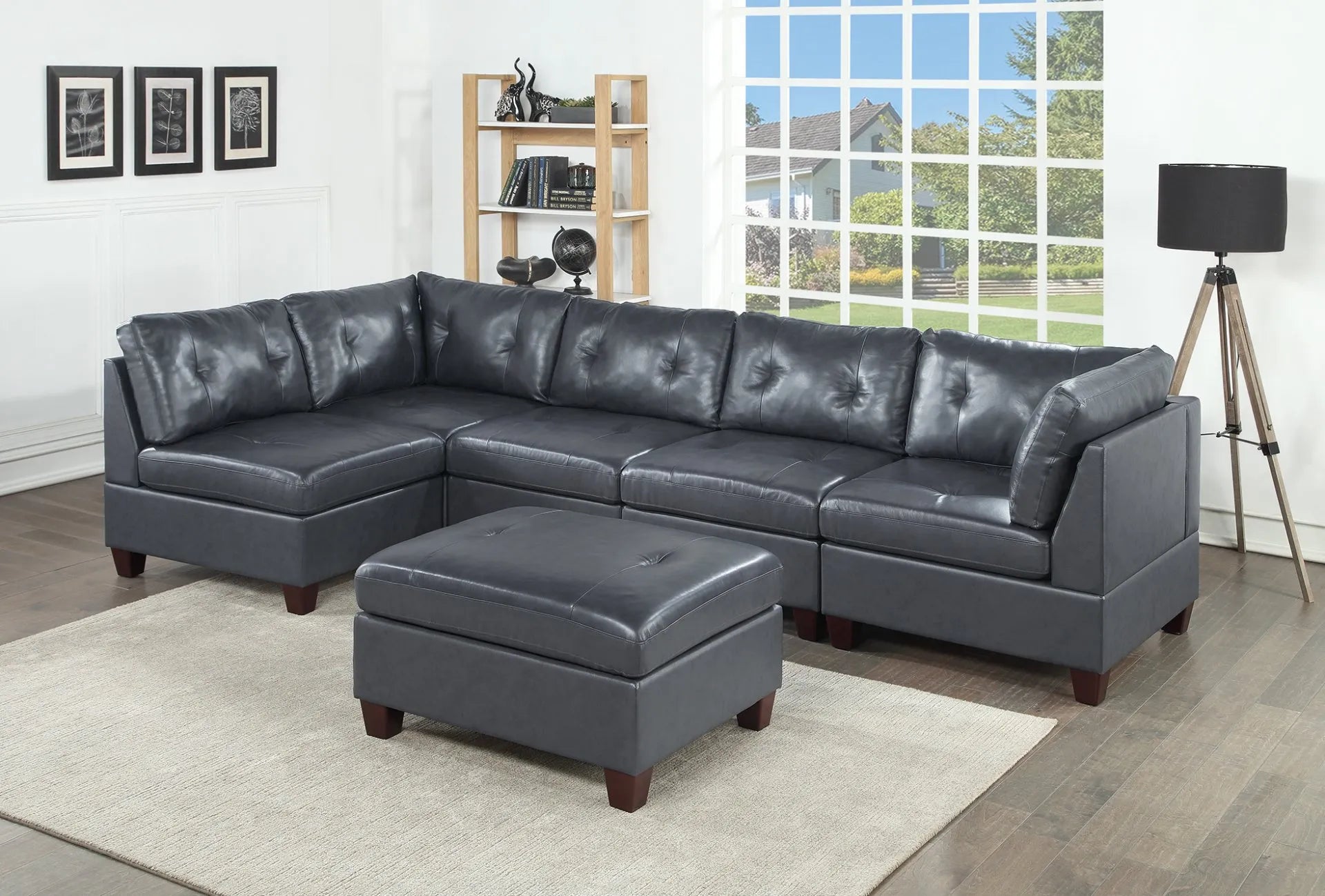 grey leather sofa sectional